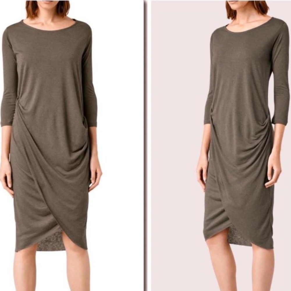 Flash sale! 🎉 All Saints drape wrap dress NWOT
